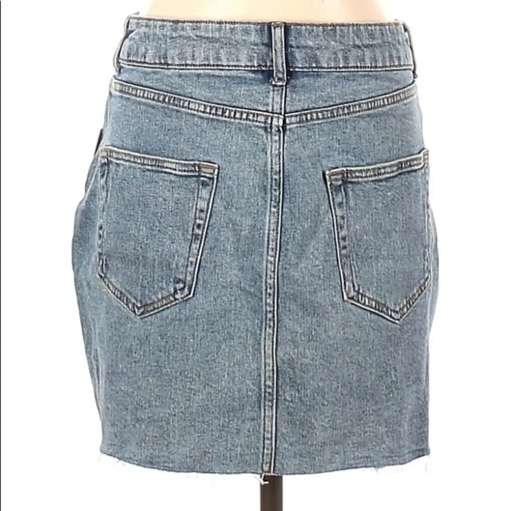 wild fable blue wash 5-pocket denim mini skirt